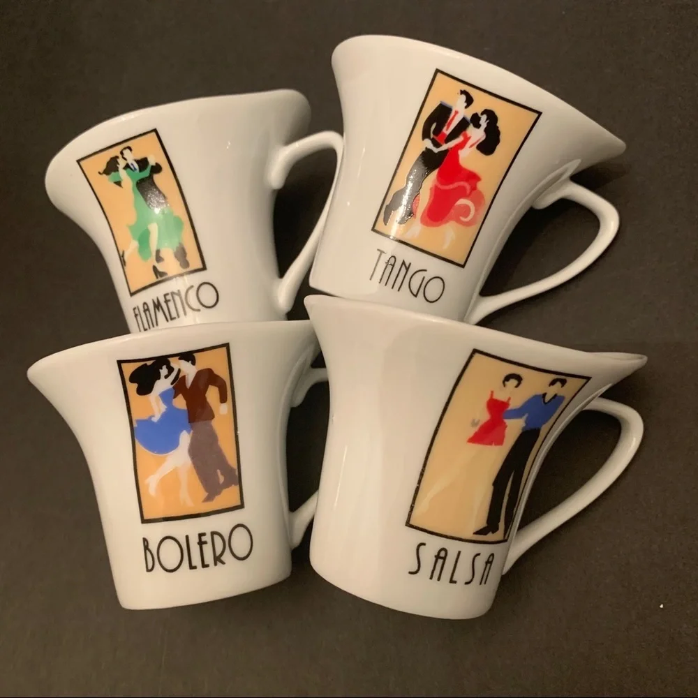 Bijoux Terner set of 4 espresso cups and saucers